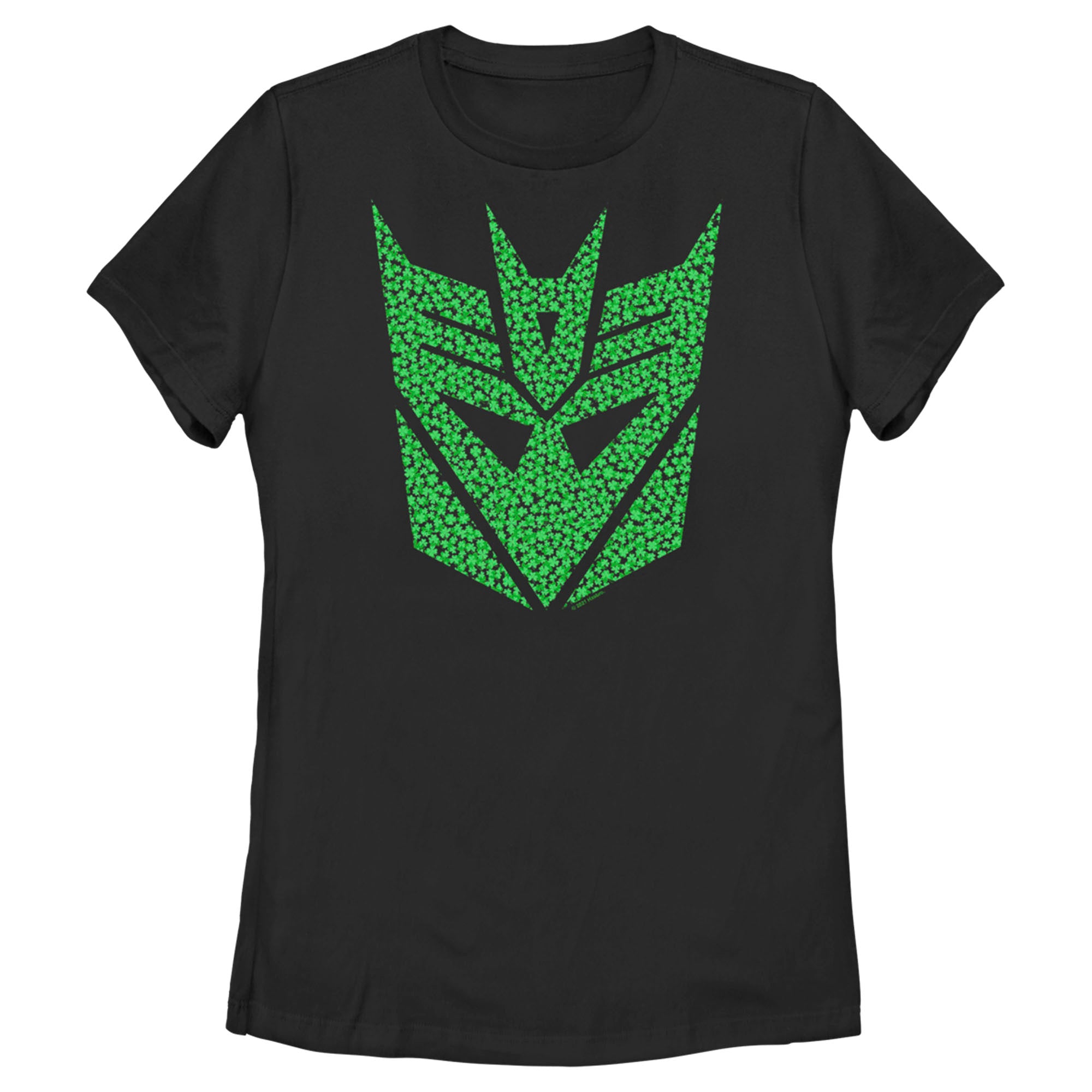 Women’S Transformers St. Patrick’S Day Cloverfield Decepticon Logo T-Shirt