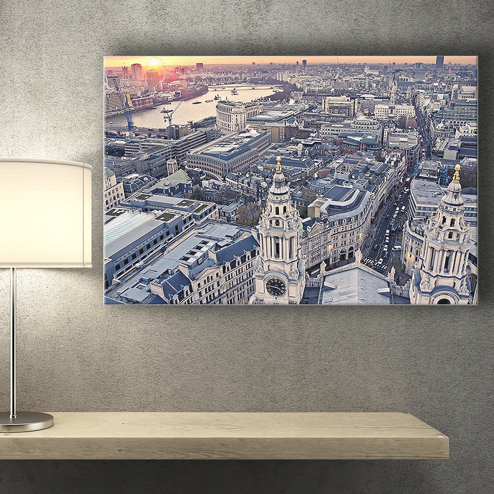 Aerial View Of London Cathedral Canvas Print – Canvas Painting, Canvas Art, Wall Art, Wall Decor