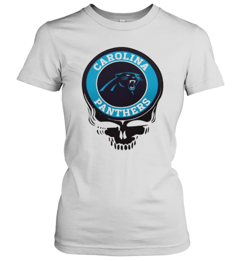 Carolina Panthers Football Skull Women’S T-Shirt