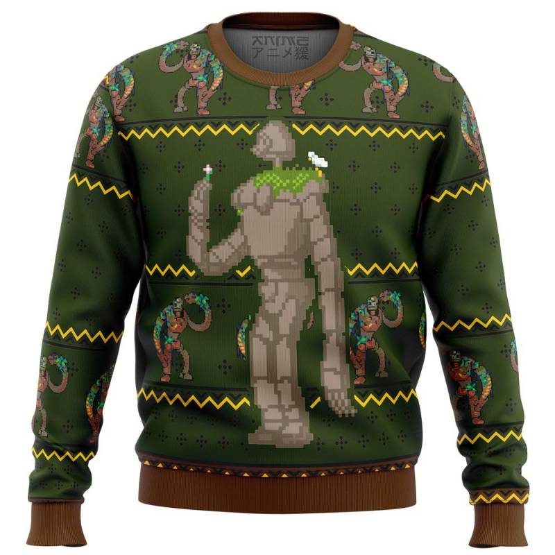 CASTLE IN THE SKY Laputan Robot Soldier Premium Ugly Christmas Sweater