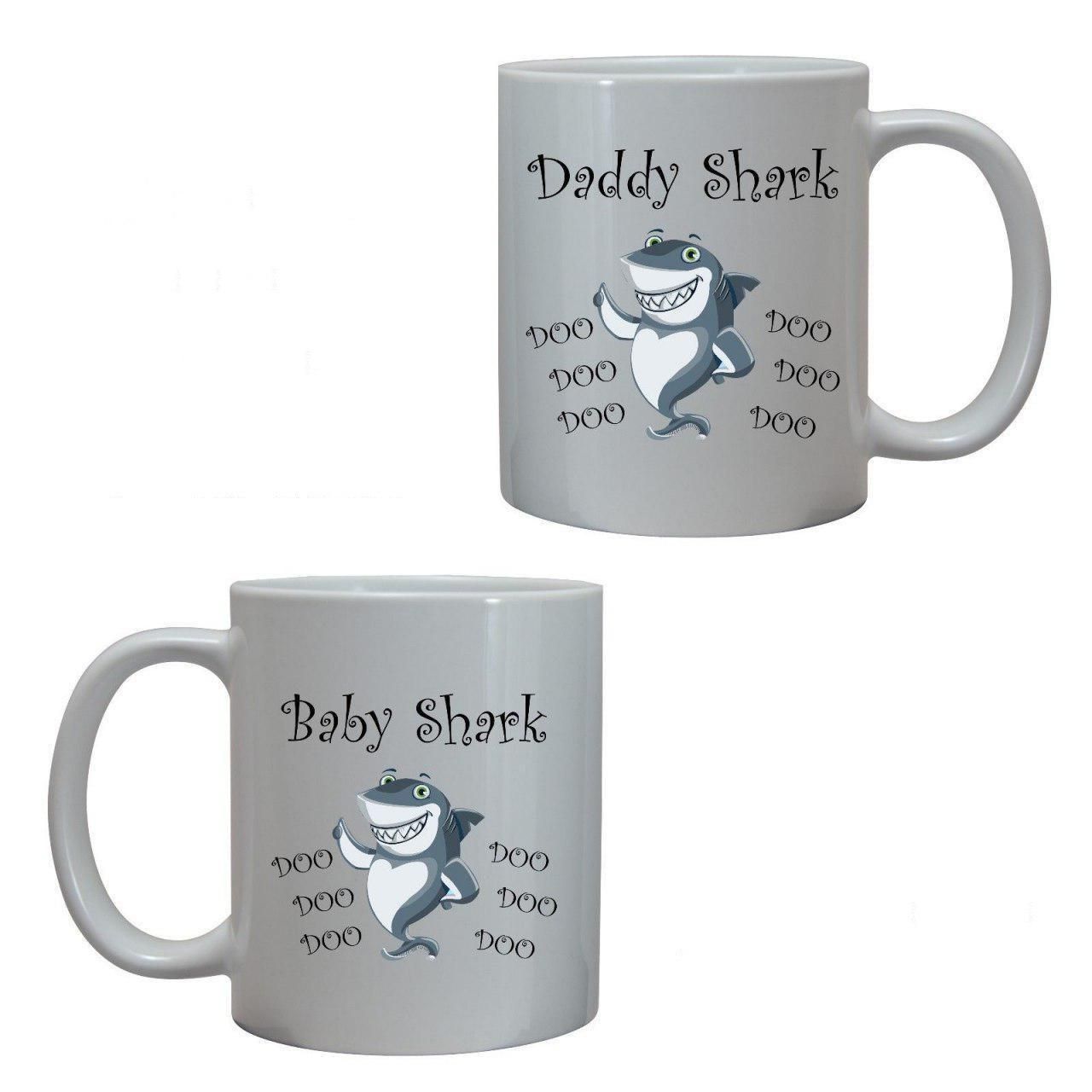 Baby Shark Doo Doo song Daddy Family Mug Cup Cute Funny Gift personalised