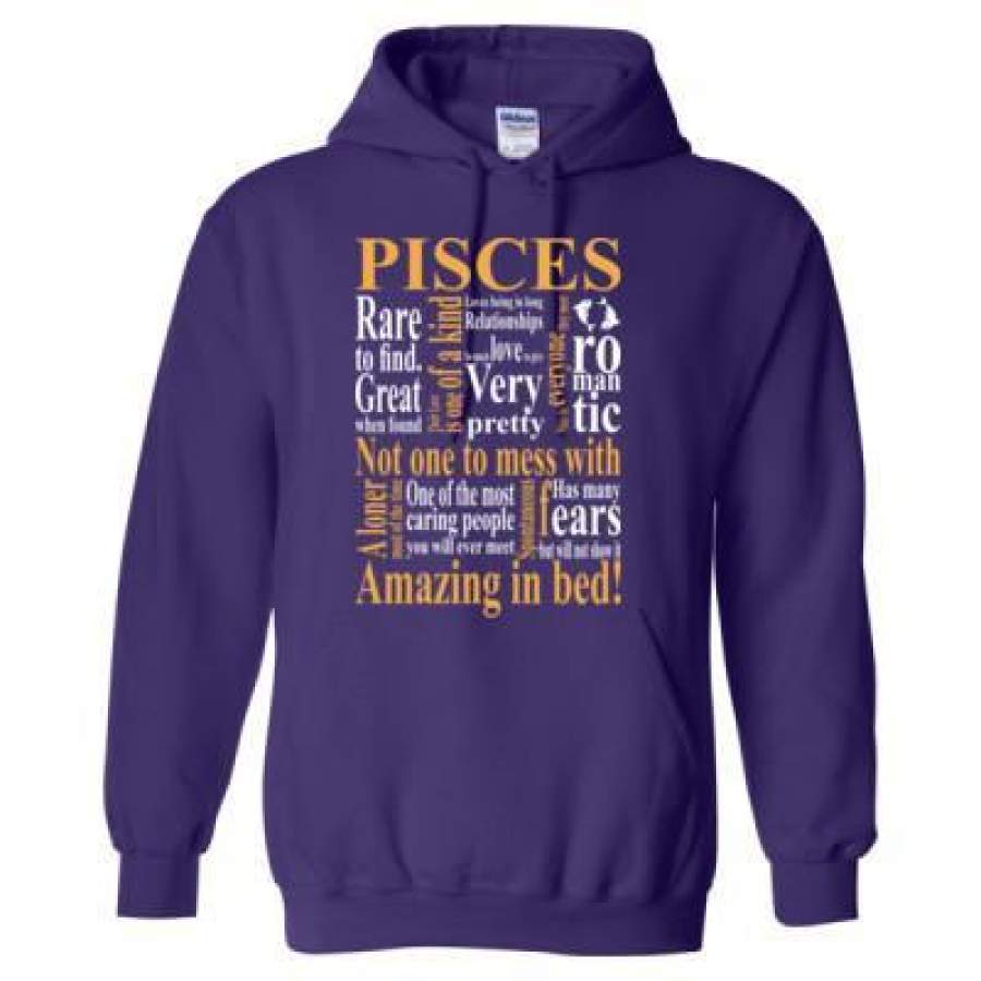 AGR Pisces Rare To Find Great When Found Not One To Mess With Amazing In Bed – Heavy Blend™ Hooded Sweatshirt