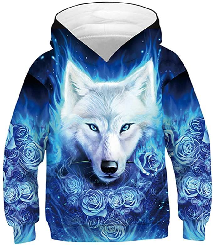 Wolf Hoodie 3D Animal Galaxy Print Style 2