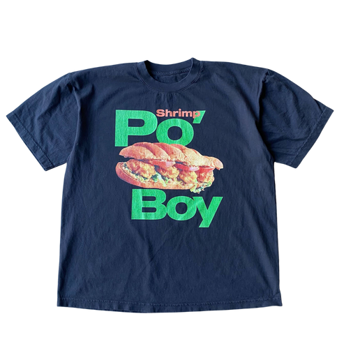 Po Boy Shrimp Tee Shirt Outfit  For Men  For Women