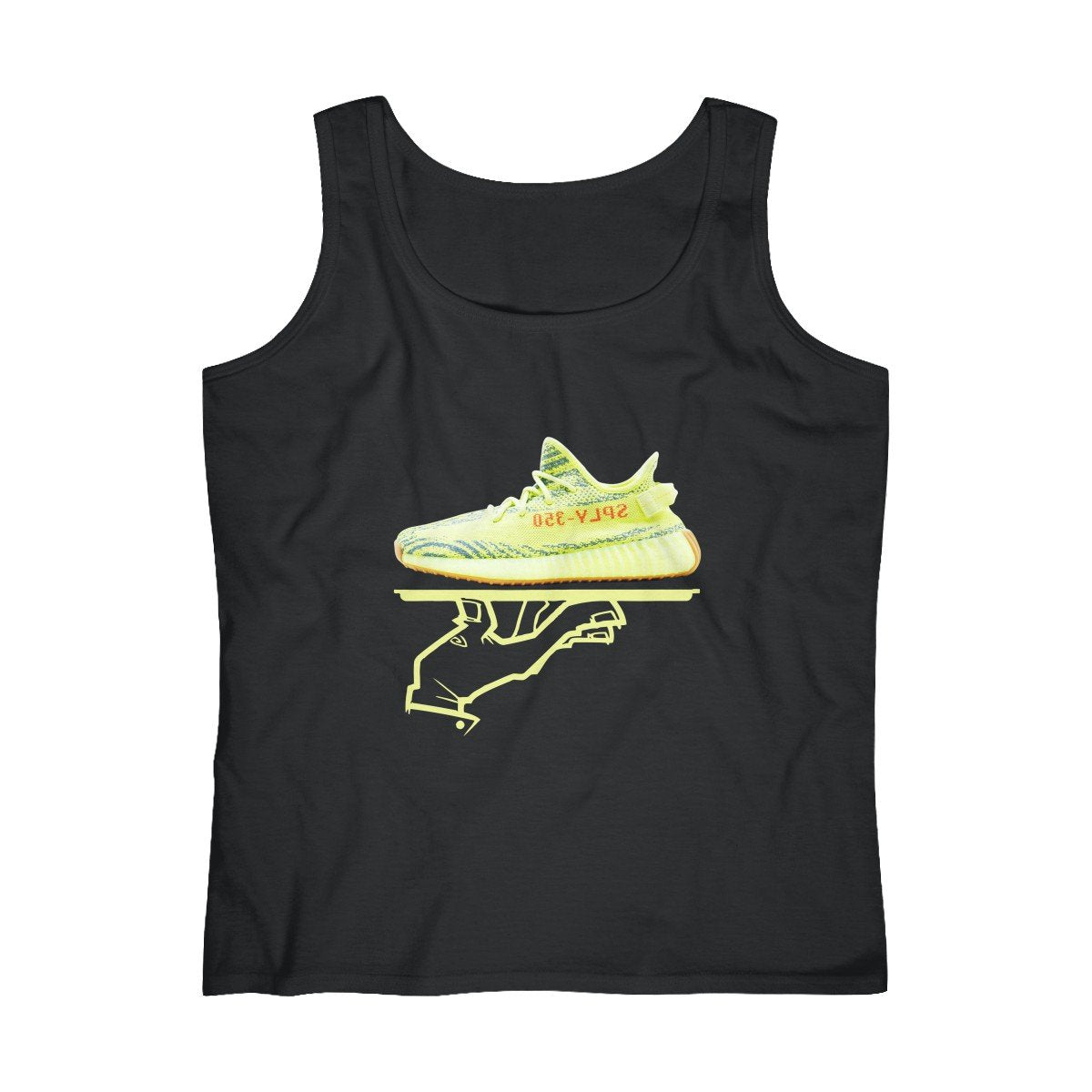 Yeezy Boost 350 V2 Semi Frozen Yellow Sneakermatch Womens Tank Top