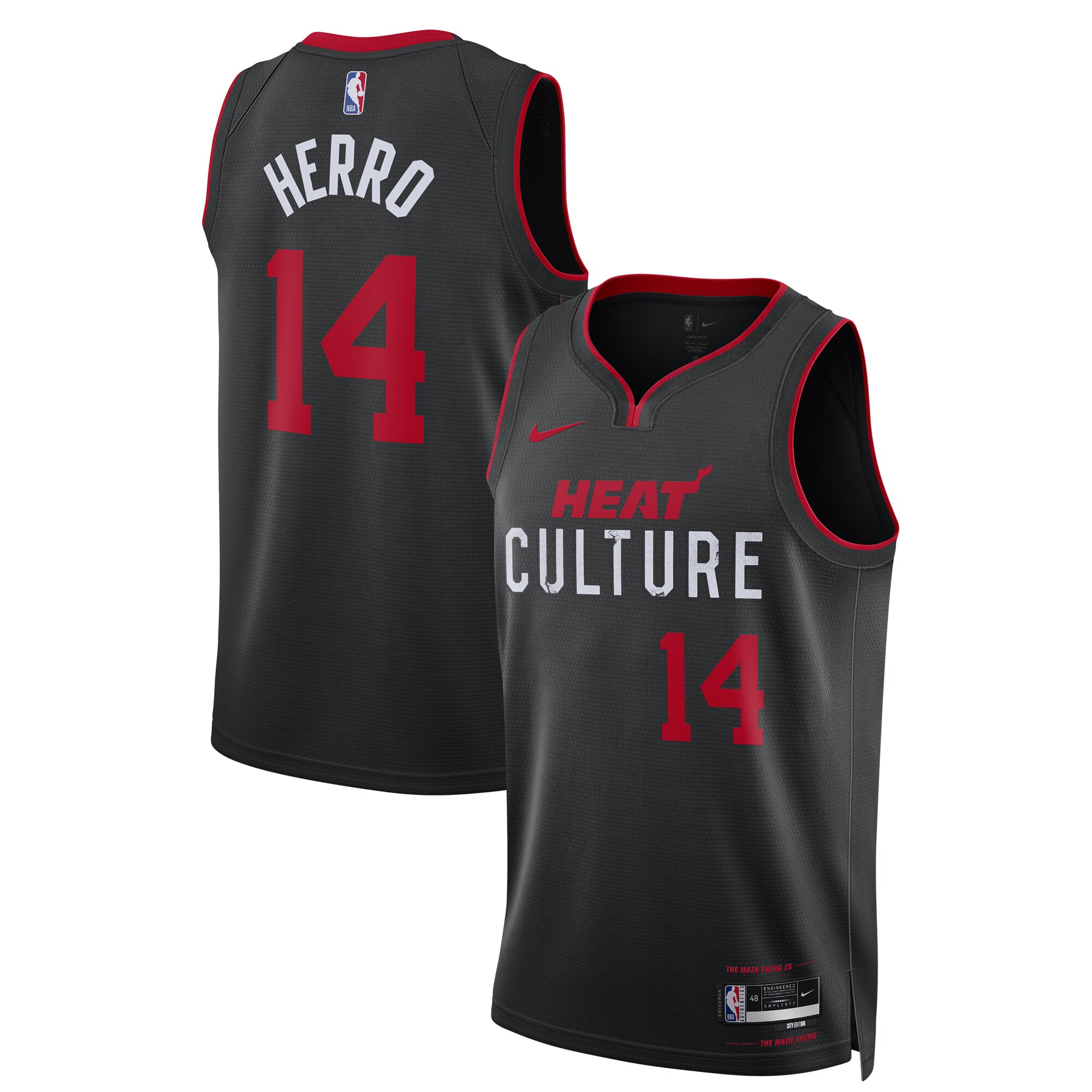 Tyler Herro Miami Heat Unisex 2023/24 Swingman Jersey – Black – City Edition