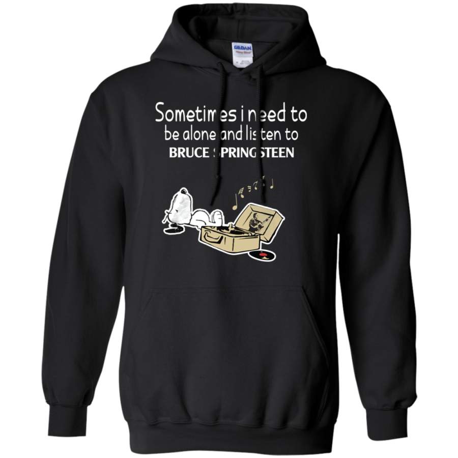 AGR sometimes i need to be alone and listen to bruce springsteen Hoodie