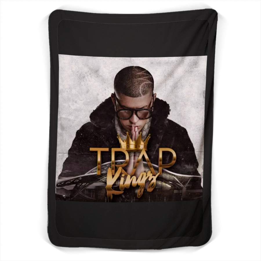 Bad Bunny Trap King Fleece Blanket