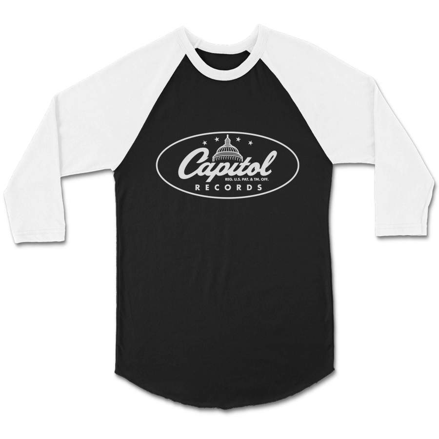 Capitol Record Vintage Rock Soul Boogie 12 Rare CPY Unisex 3/4 Sleeve Baseball Tee T-Shirt