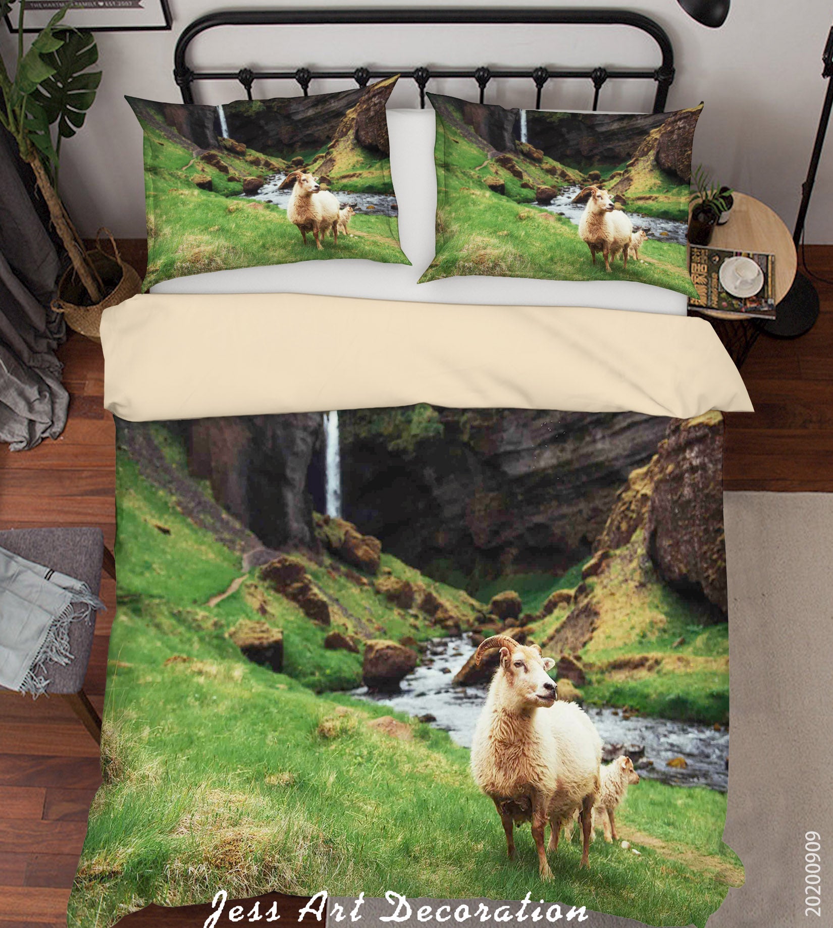 3D Nature Landscape Animal Deer Quilt Cover Set Bedding Set Duvet Cover Pillowcases Wj 6044