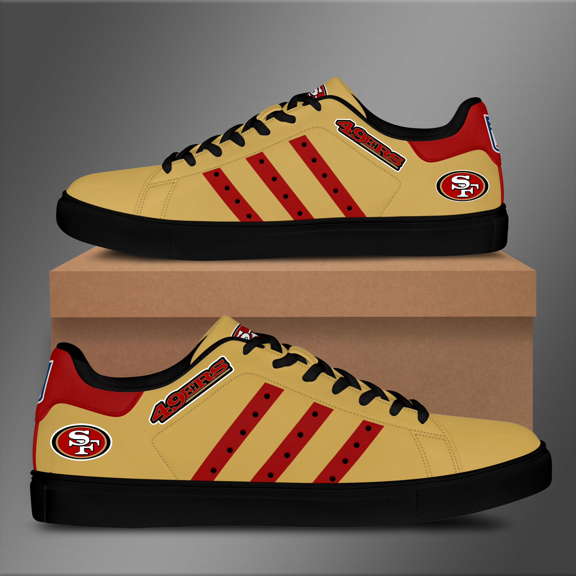 San Francisco 49Ers Low Top Shoes V9 – Taxas Trend Shop