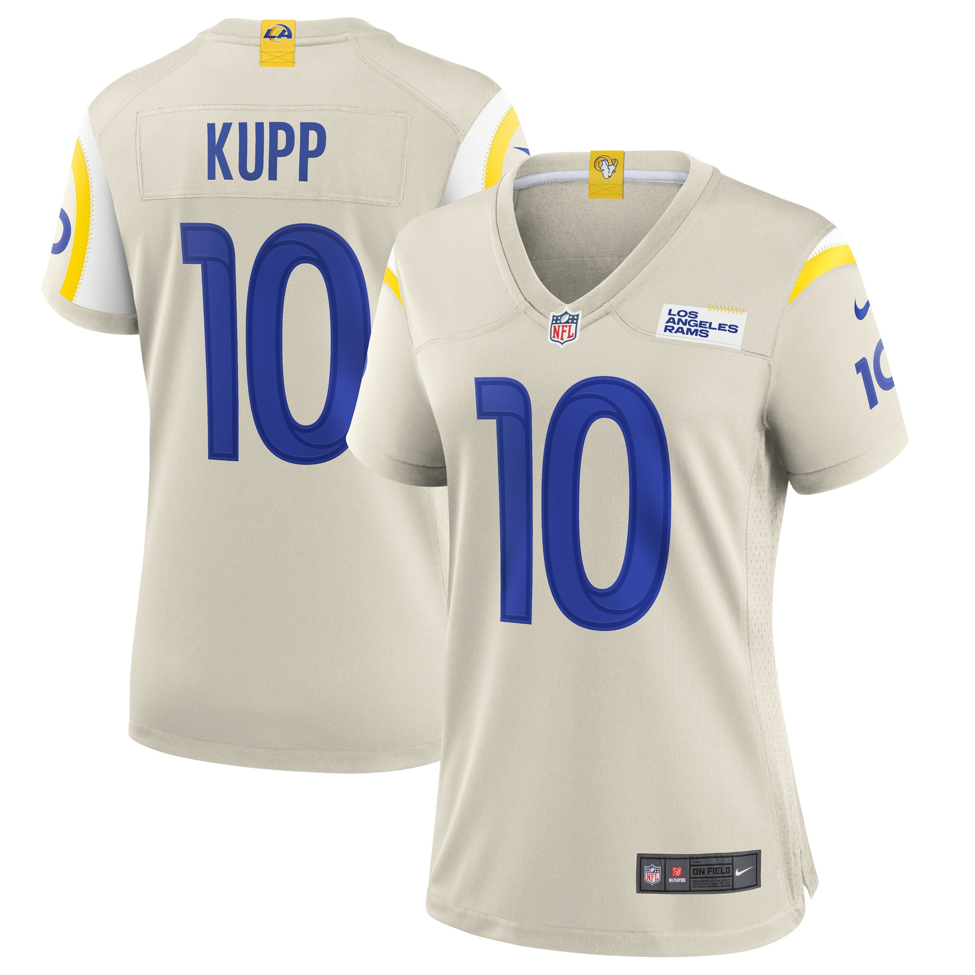 Cooper Kupp Los Angeles Rams Womens Game Jersey – Bone NFL