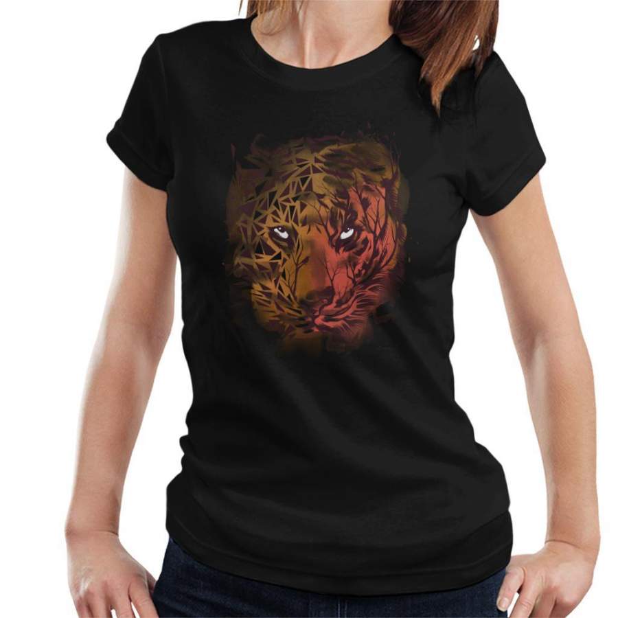 Geometric Tiger Women’s T-Shirt