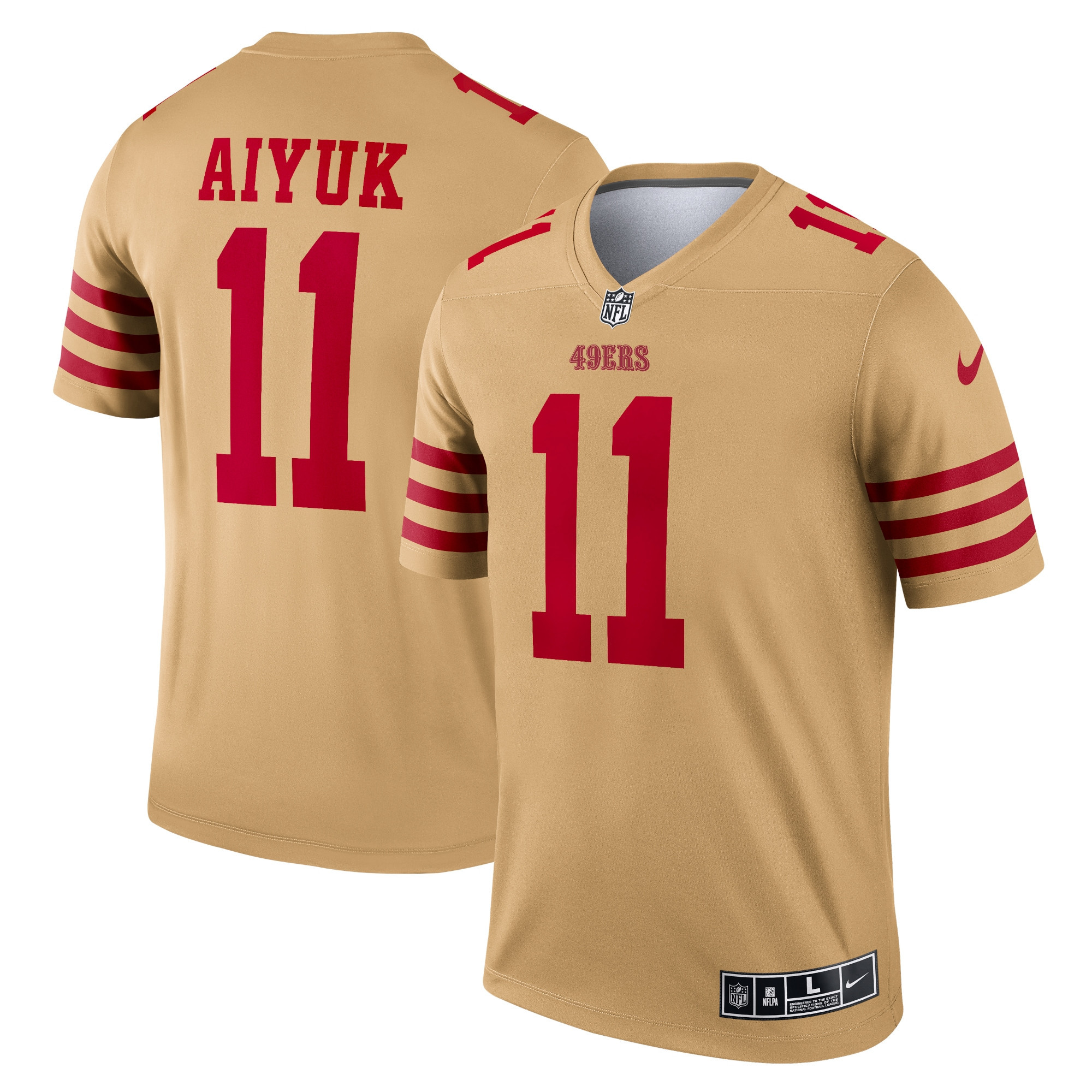 Brandon Aiyuk San Francisco 49ers Inverted Legend Jersey – Gold NFL