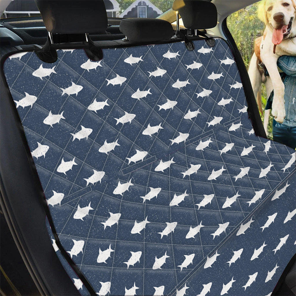 Shark Fish Pattern Print Pet Car Back Seat Cover