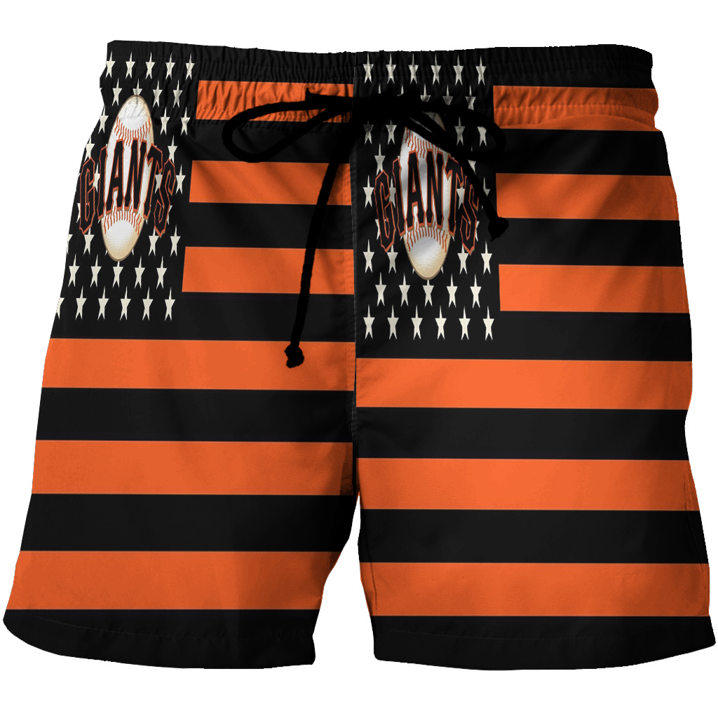 San Francisco Giants Art 22 3D All Over Print Summer Beach Hawaiian Short