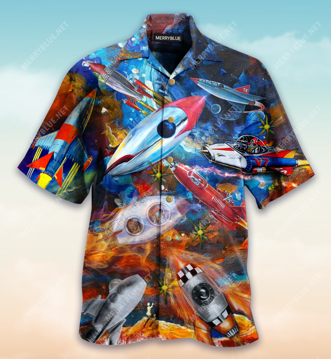 I Need More Space Rocket Galaxy Unisex Hawaii Shirt Ha1601