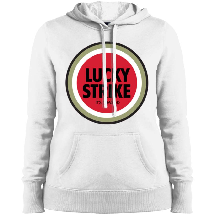 AGR Lucky Strike – It’s Toasted Ladies’ Pullover Hooded Sweatshirt