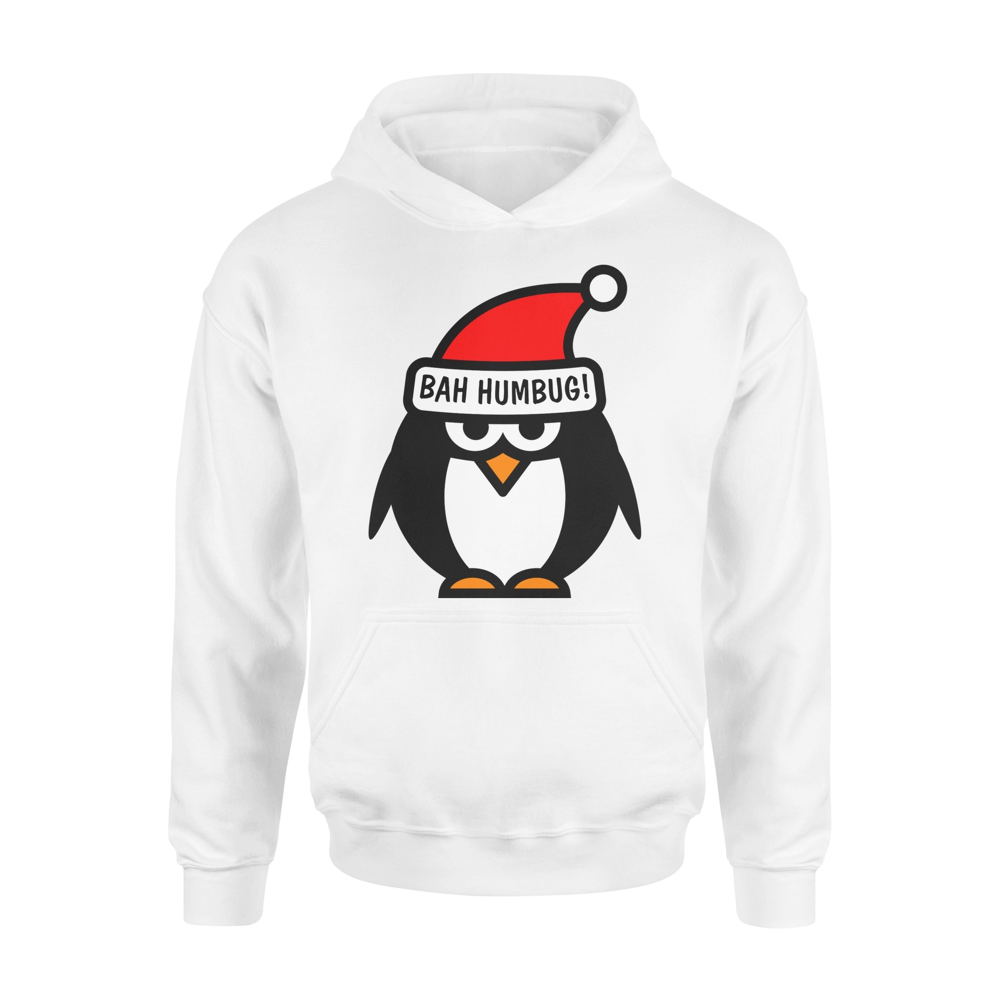 Bah Humbug Anti Christmas Grumpy Penguin – Standard Hoodie