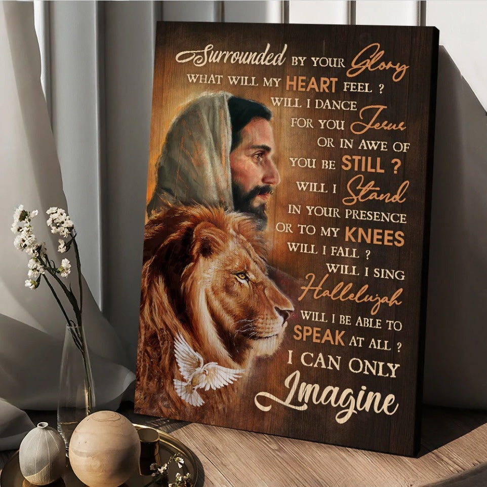 The Face Of Jesus, Lion Painting, I Can Only Imagine – Matte Canvas