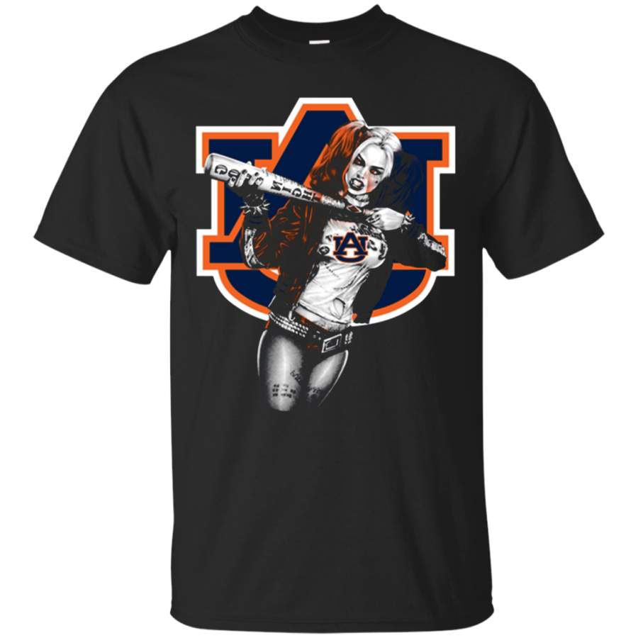 AGR Harley Quinn Auburn Tigers t shirt Cotton t shirt