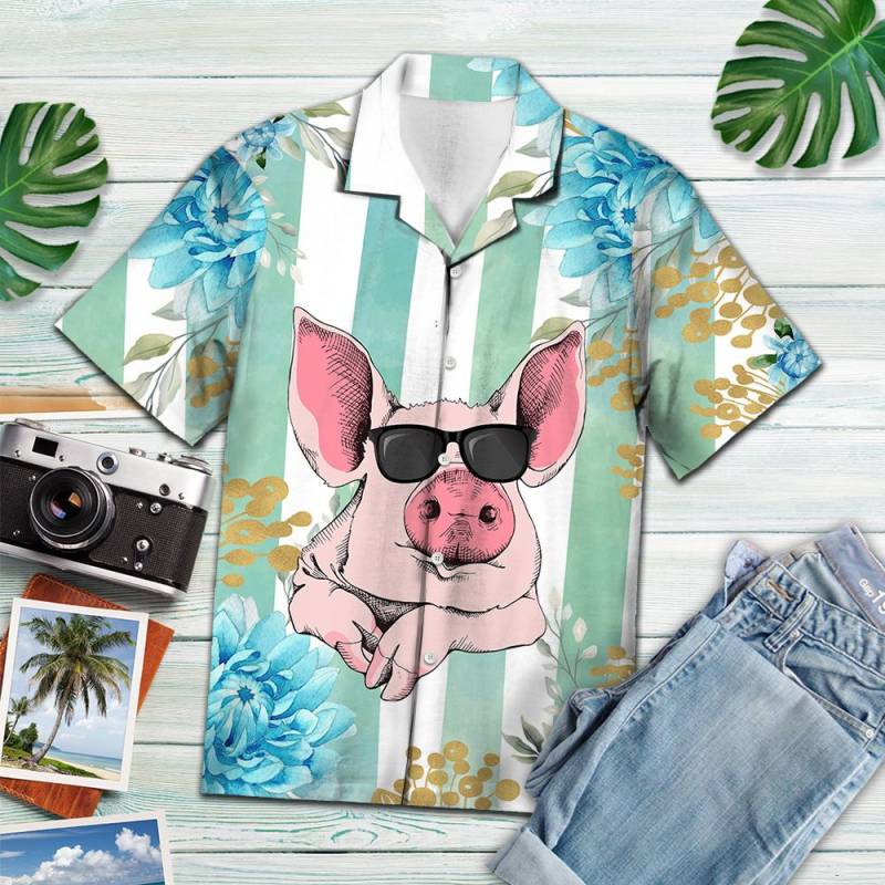 Amazing Tropical Pig Hawaii Shirt Ha47919