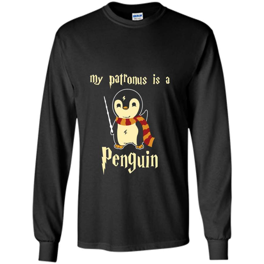 My Patronus is a Penguin Hot  LS Ultra Cotton Tshirt