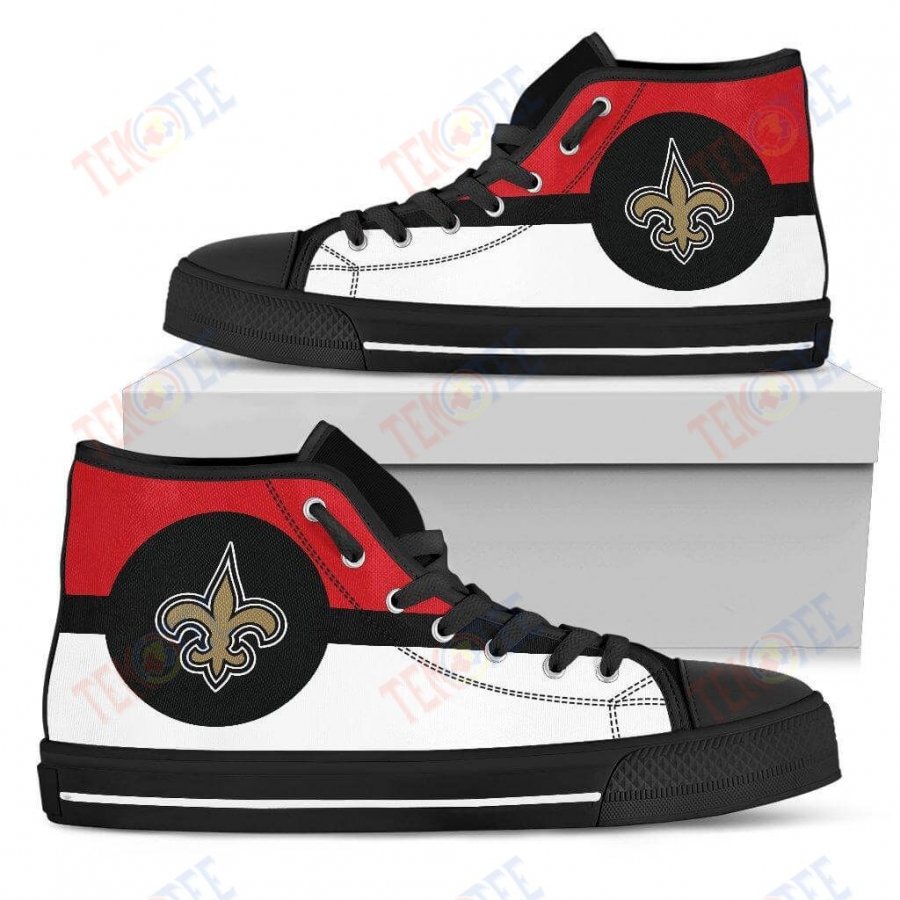 Mens Womens New Orleans Saints High Top Shoes Bright Colours Open Sections Great TMT285