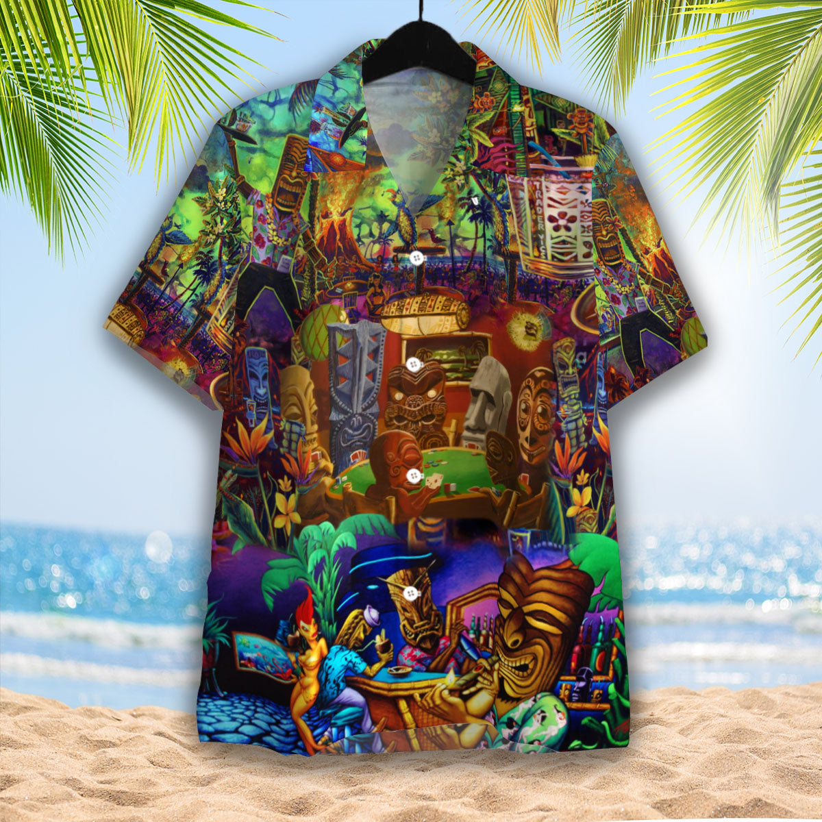 Aloha Tiki Playing Card Hawaiian Shirt – For Men And Women