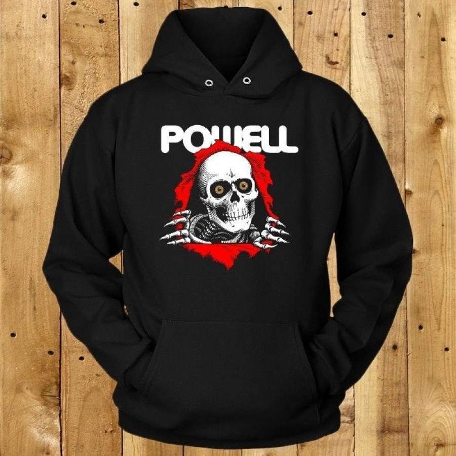 Powell Peralta Bones Skull Hoodie T-Shirt