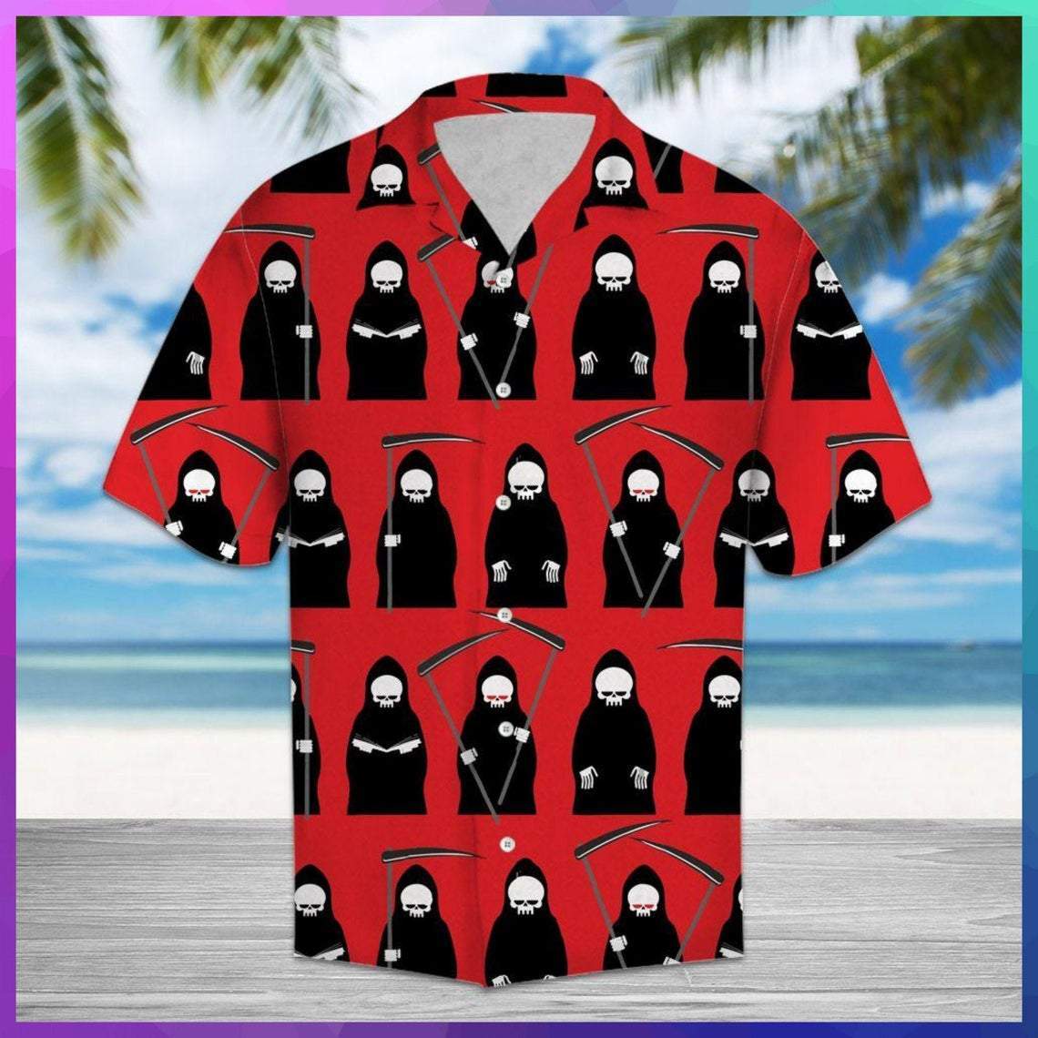 Amazing Grim Reaper Hawaiian Shirt Pre10932