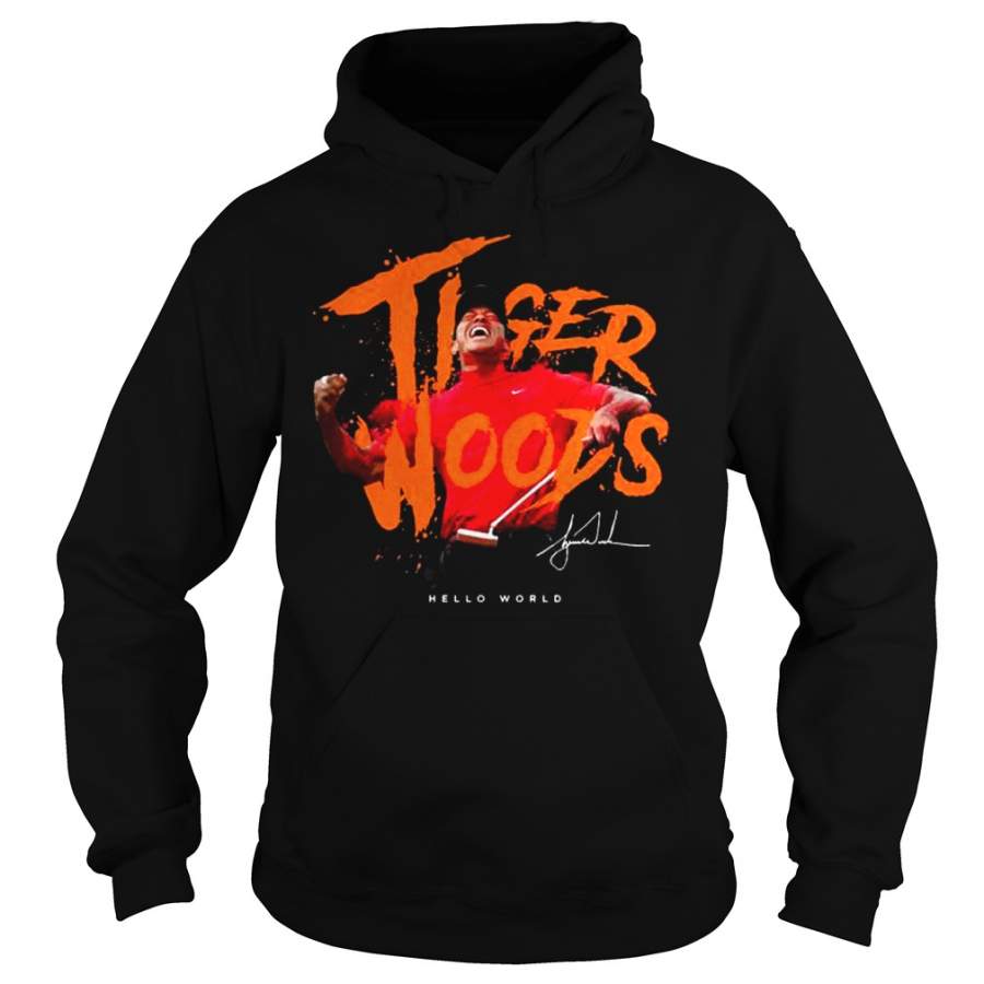 Tiger Woods Hello World Signature Hoodie