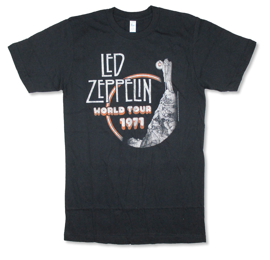 led zeppelin world tour 1971 t shirt
