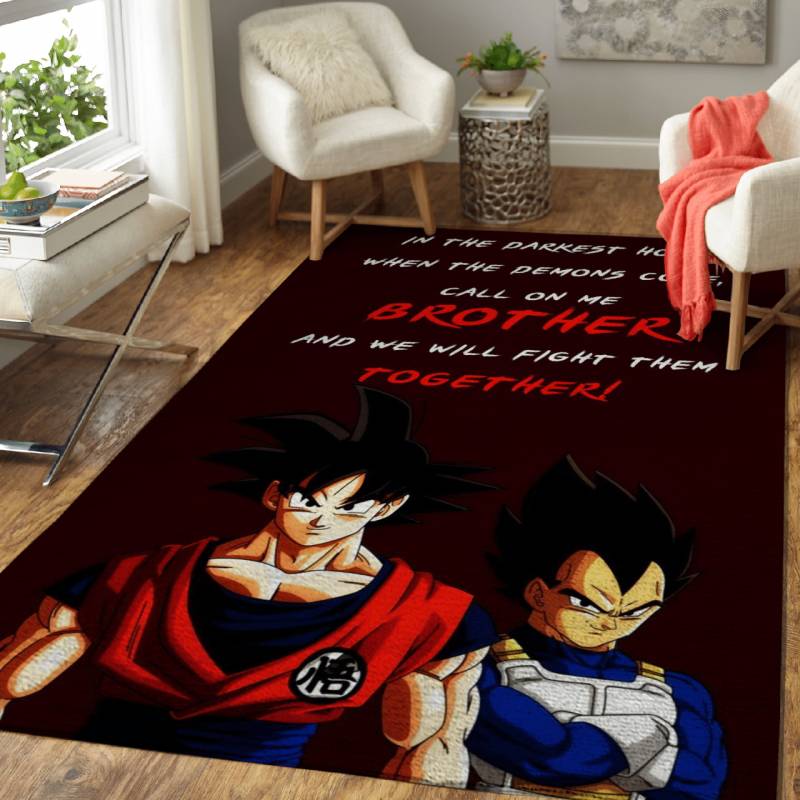 Goku Vegeta Anime Quote Area Rug – Carpet