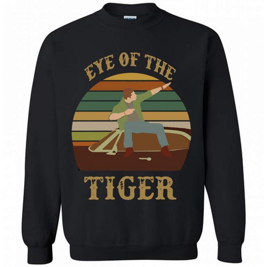 Eye Of The Tiger Classic Vintage Retro – Gildan Crewneck Sweatshirt