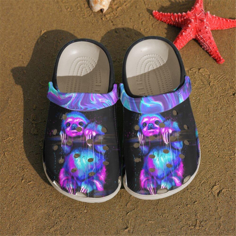 Sloth Personalized Clog, Custom Name, Text, Color, Number Fashion Style For Women, Men, Kid, Print 3D Magical Sloth