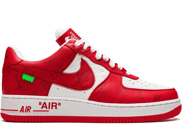 Nike Air Force 1 Low x Louis Vuitton Virgil Abloh White Red Sneakers PR-513597