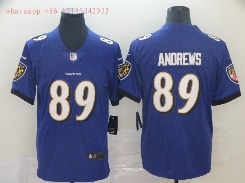 Baltimore Ravens Mark Andrews #89 2020 NFL Blue Jersey Jersey