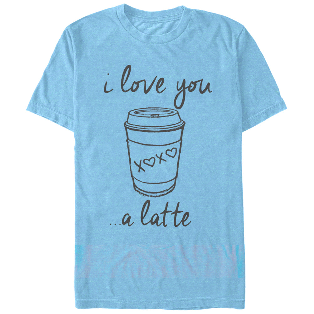 Chin Up Women’S I Love You A Latte Cup  Boyfriend Tee