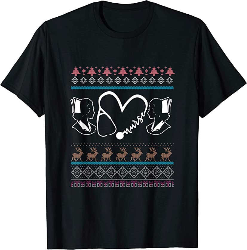 Ugly Christmas Doctor Nurse CNA Santa Claus New Year Nursing T-Shirt