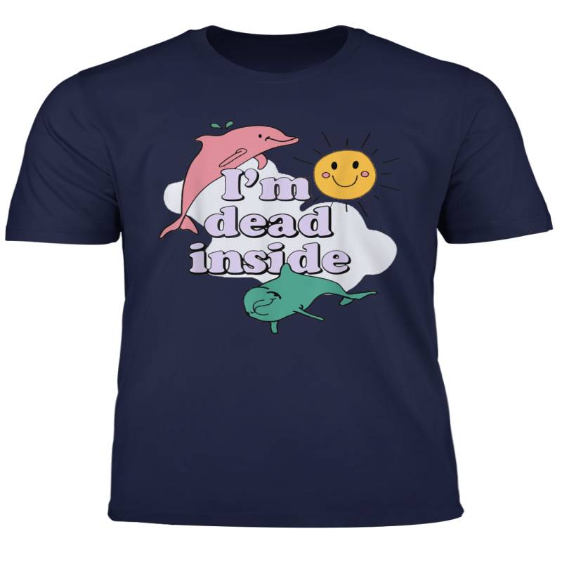 I M Dead Inside Gift T Shirt For Lover Dolphin Sunshine