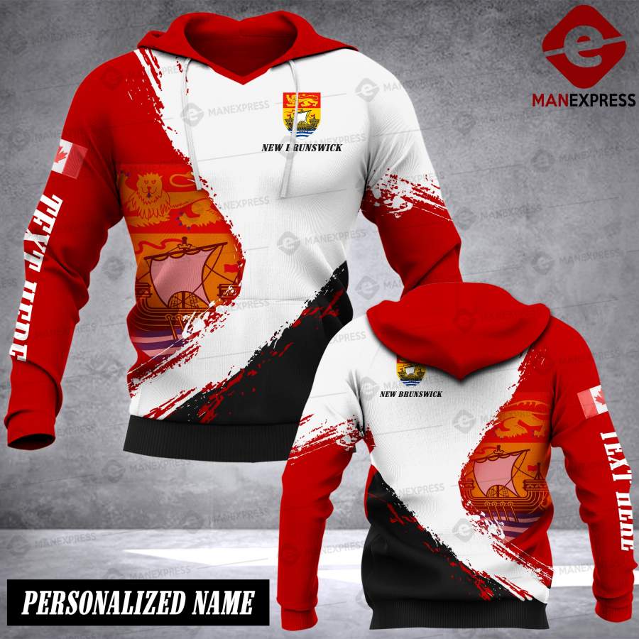 VH CUSTOMIZE  New Brunswick 2906 – hoodie 3D ALL OVER PRINT