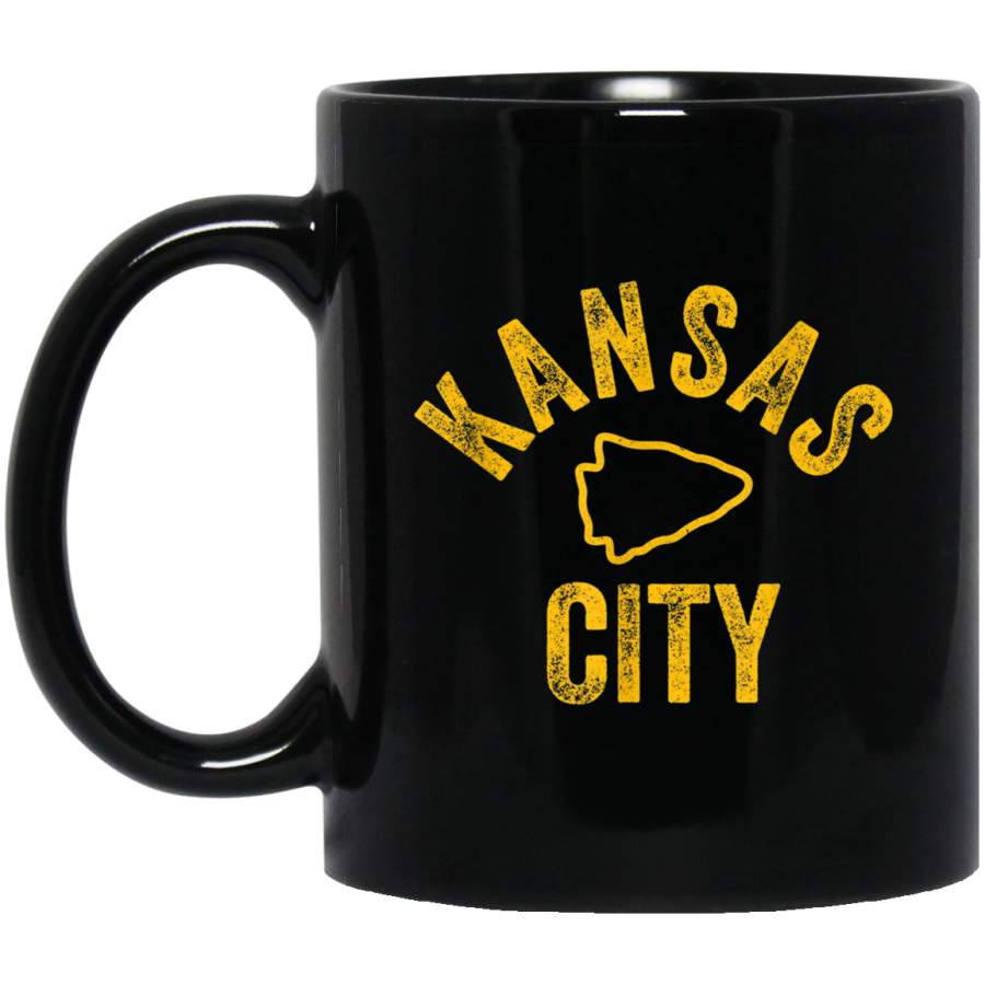 KC Football Fan Arrowhead Red Kc football Fan Kansas City Mug