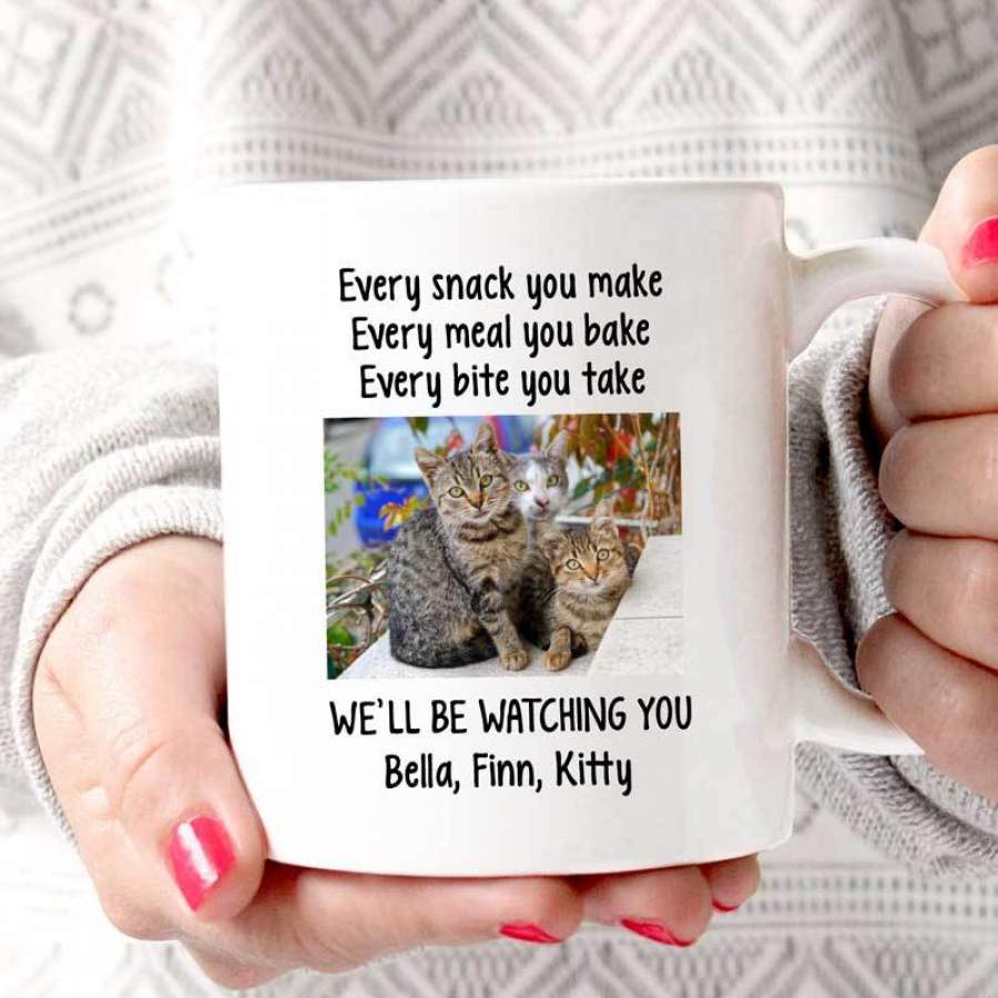 Will Be Watching You Dog Cat Photo Personalized Mug