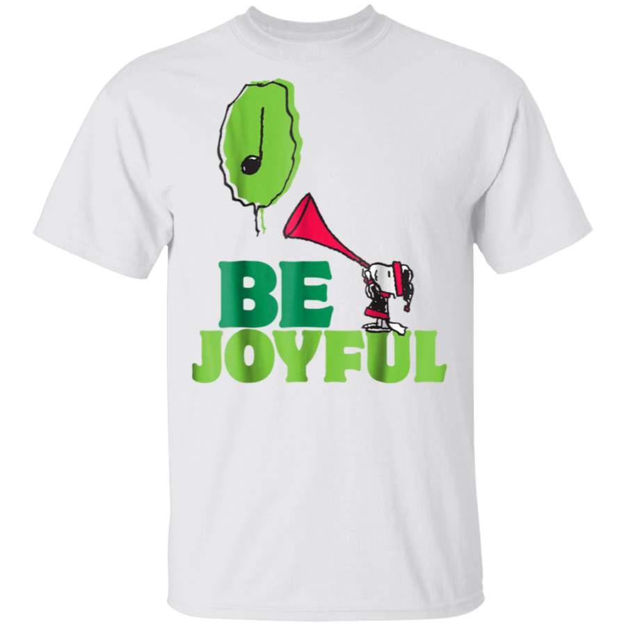 Funny Snoopy Peanuts Be Joyful Christmas Holiday T Shirt