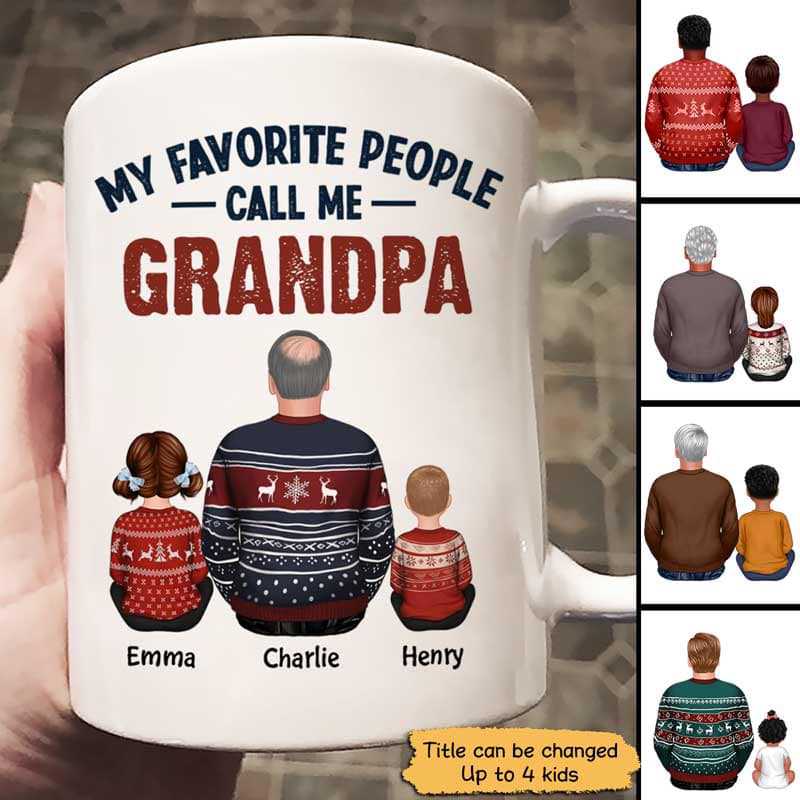 My Favorite People Call Me Dad Grandpa Personalized Mug