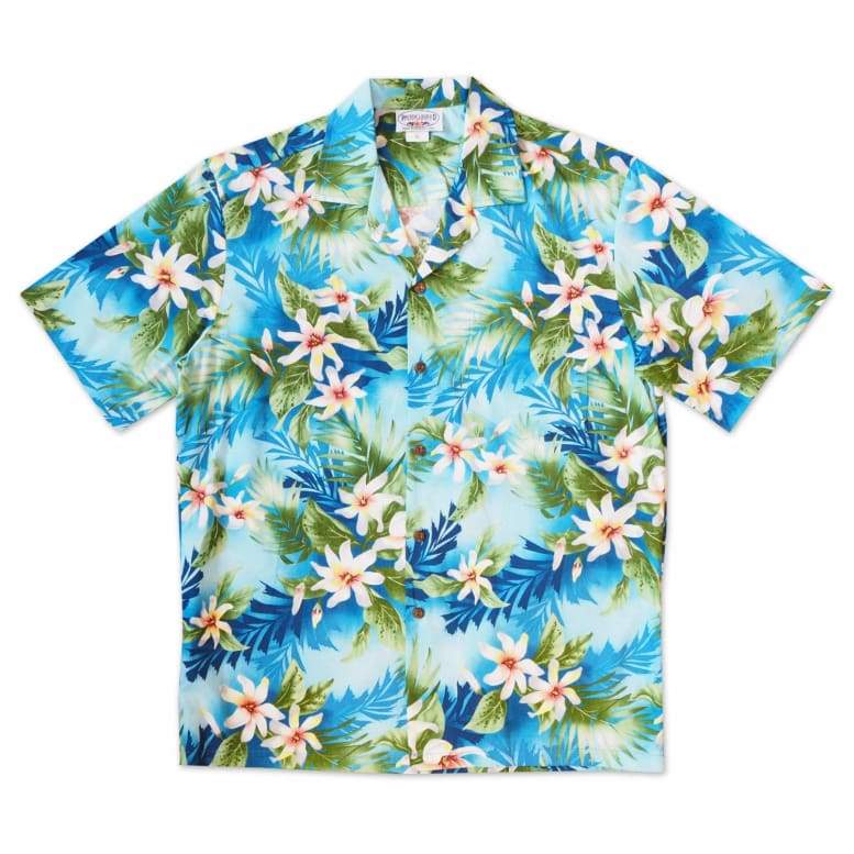 Waikele Blue Hawaii Cotton Shirt Ha20768