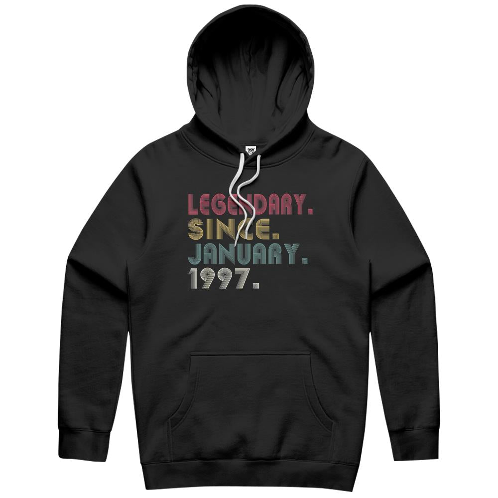 Legendary Since January 1997 25Th Birthday 25 Years Gifts Hoodie