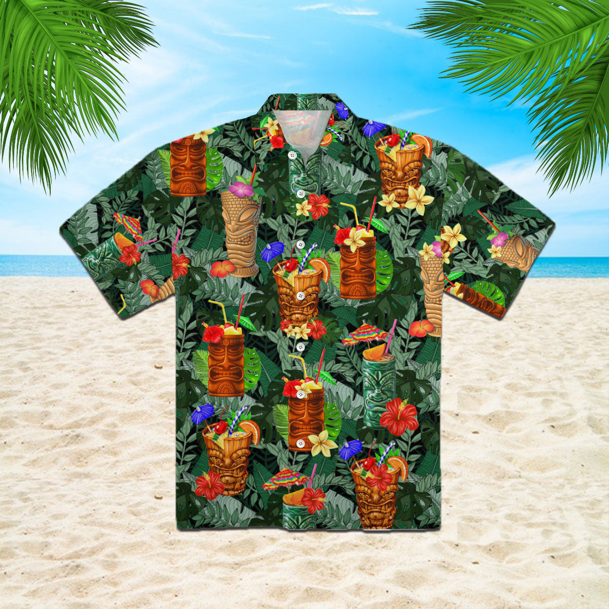 Aloha Tiki Hawaii Shirt For Men Women Ha24815