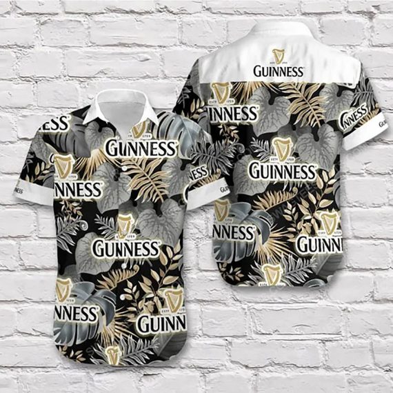 Guinness Beer Tropical Hawaiian Shirt Aloha Beach Holiday Casual Ha91990